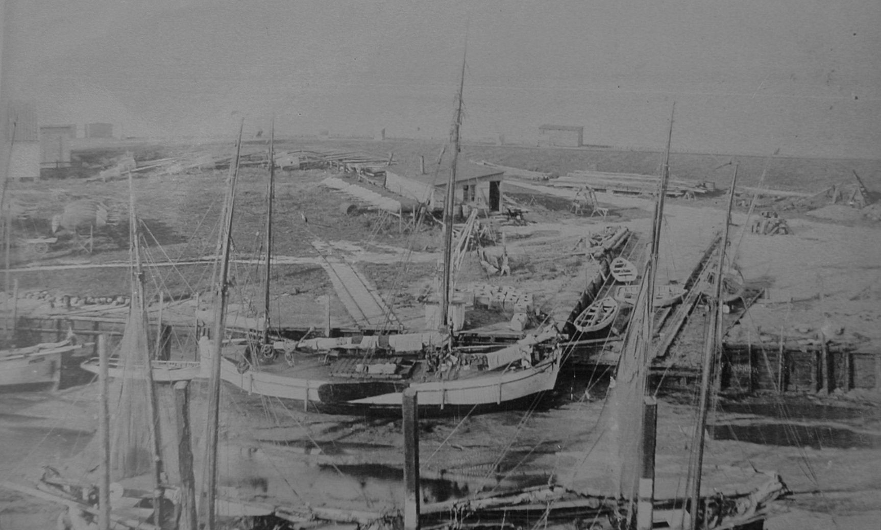 Foto der ersten Werft "Auf der Horst"